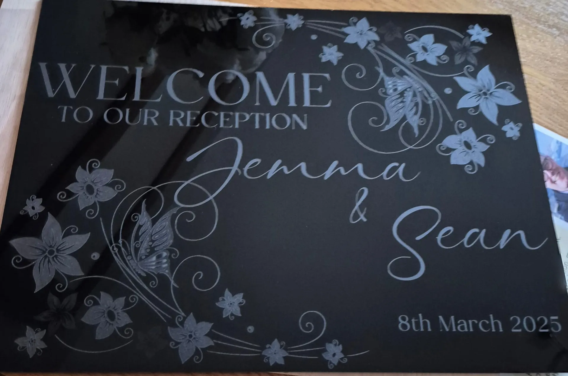 Acrylic Wedding Sign