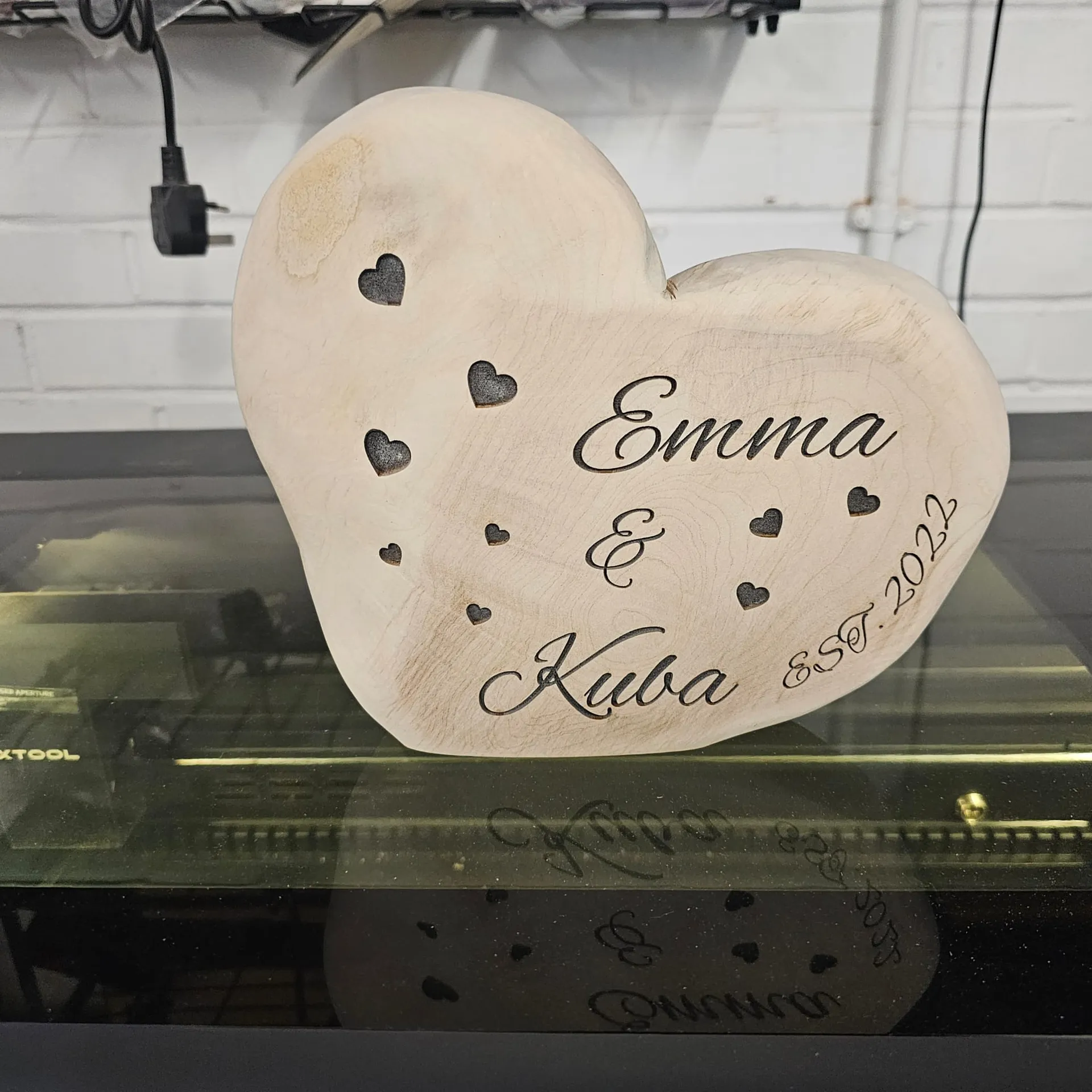 Personalised Wooden Hearts