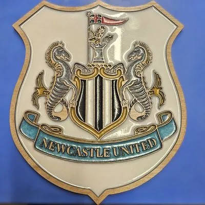 Newcastle United F.C. Handcrafted Wooden and Resin Crest - Image 2