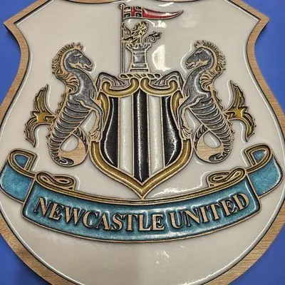 Newcastle United F.C. Handcrafted Wooden and Resin Crest - Image 5