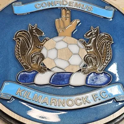 Kilmarnock F.C. Handcrafted Wooden and Resin Crest - Image 4