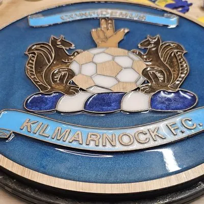 Kilmarnock F.C. Handcrafted Wooden and Resin Crest - Image 6
