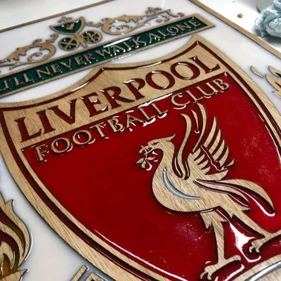 Liverpool F.C. Wooden and Resin Crest (Large) - Image 5