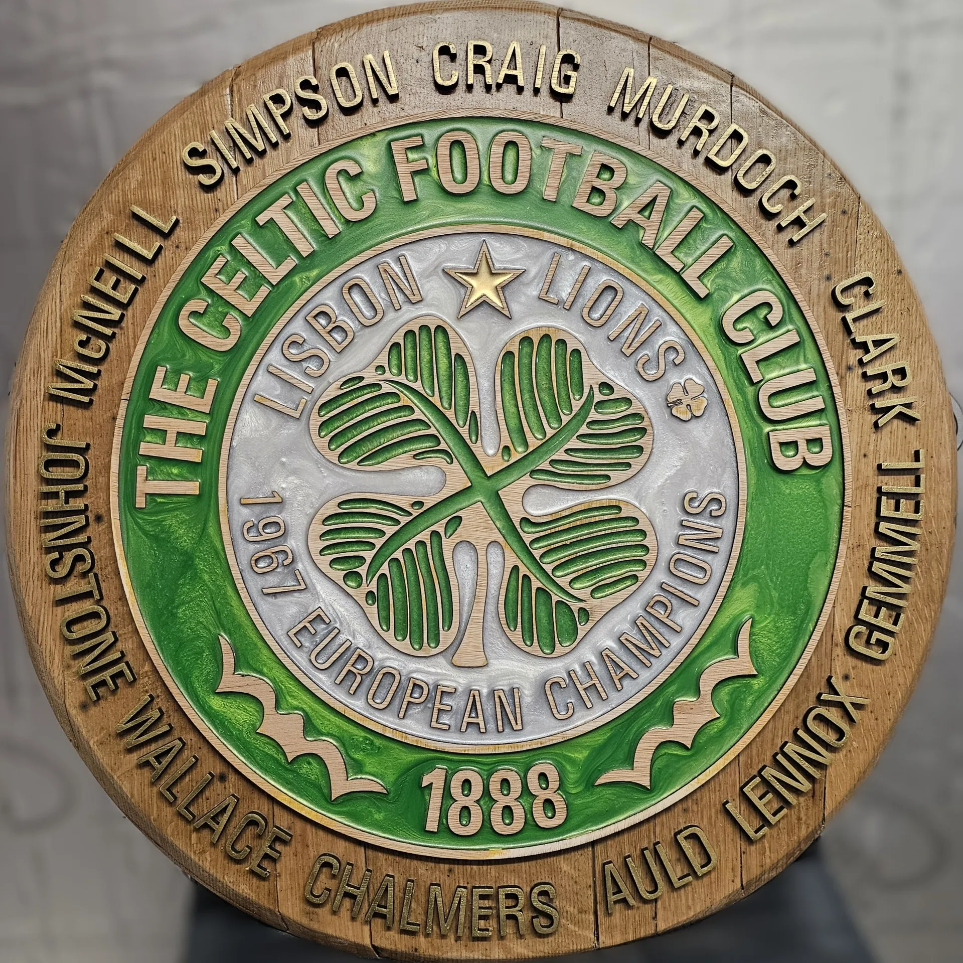 Inspired By Lisbon Lions Celtic F.C. Crest – Reclaimed Whisky...