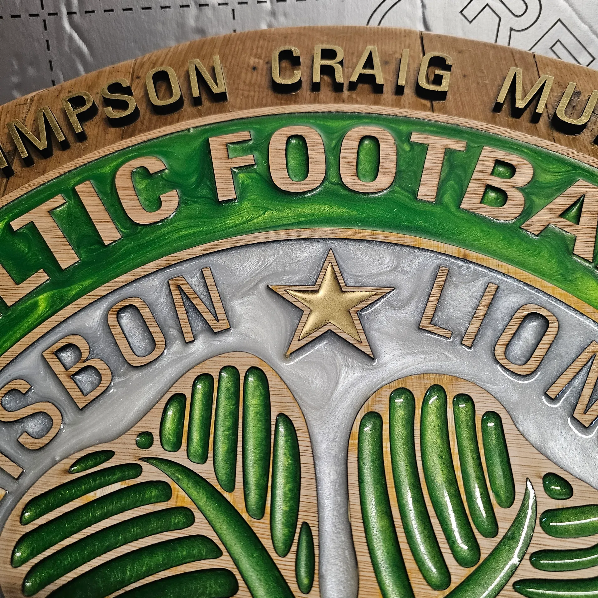 Lisbon Lions Celtic F.C. Crest – Reclaimed Whisky Barrel Edition