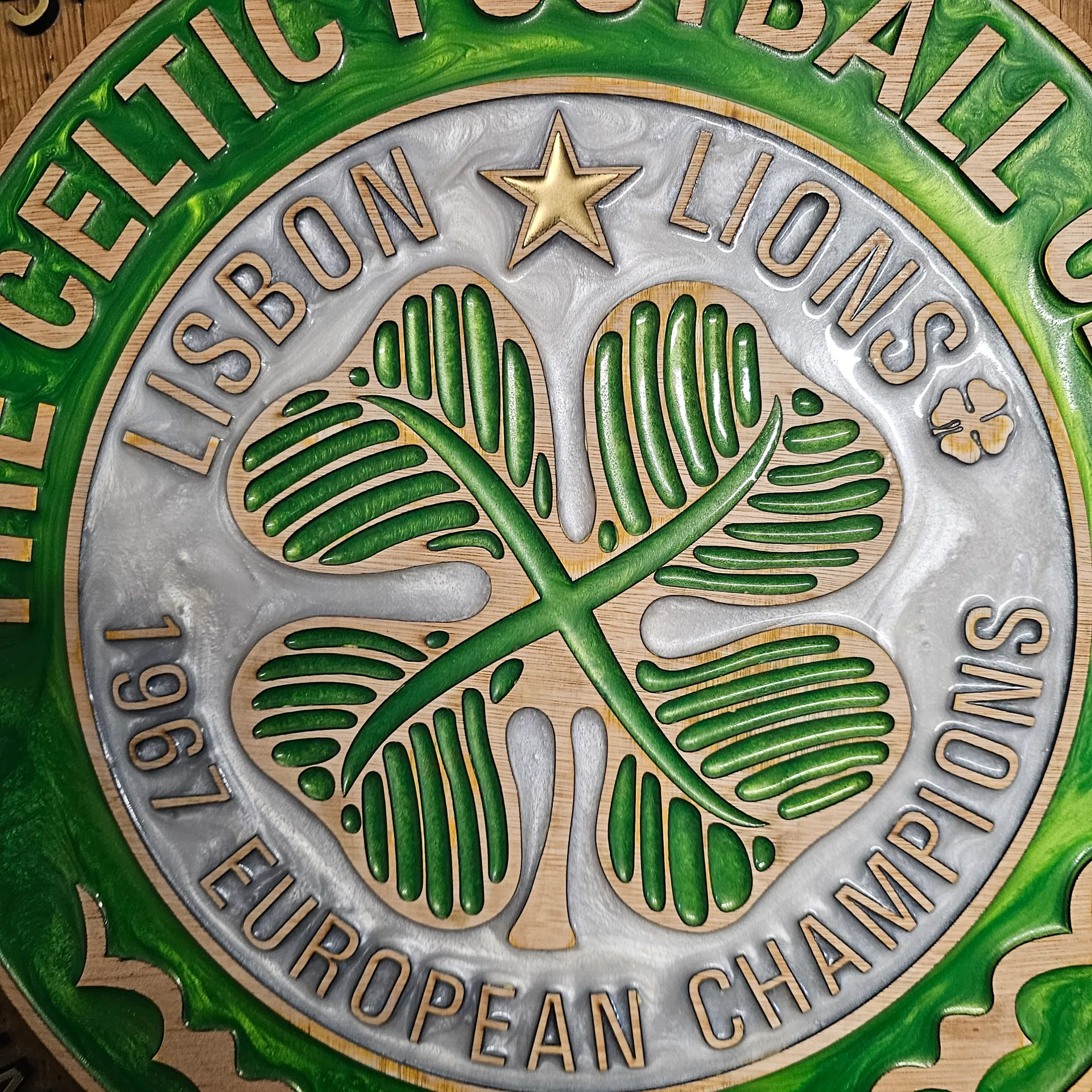 Lisbon Lions Celtic F.C. Crest – Reclaimed Whisky Barrel Edition