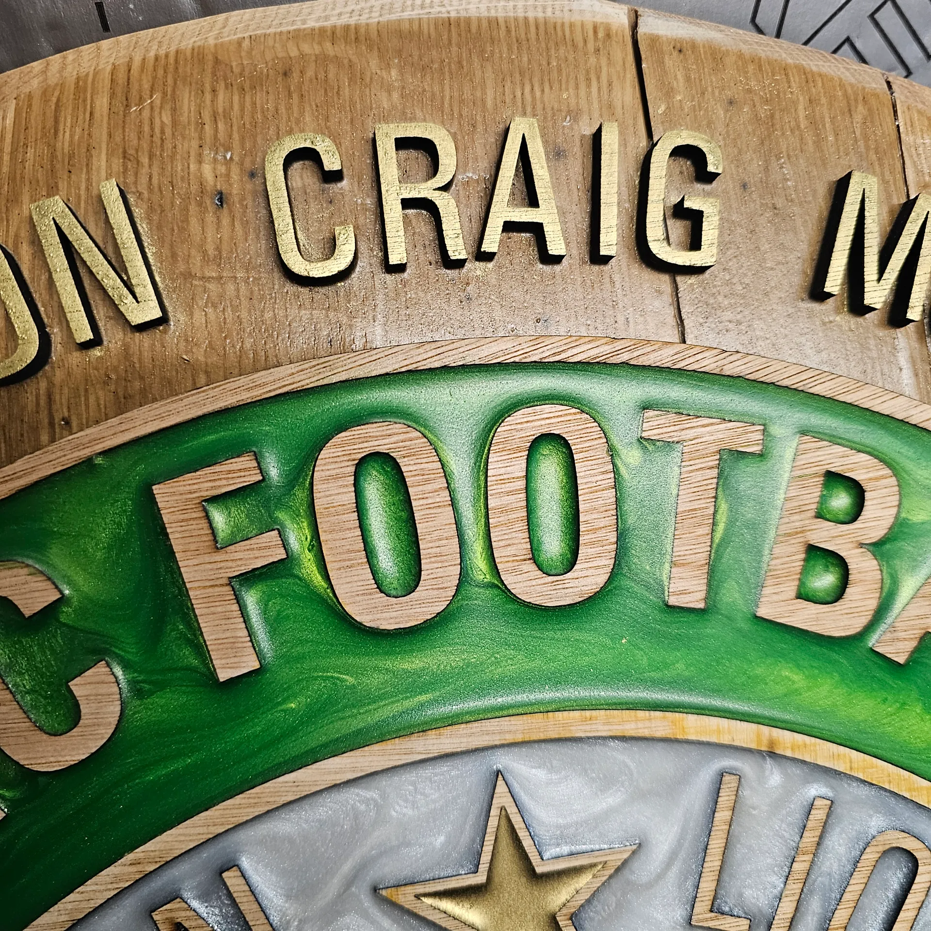 Lisbon Lions Celtic F.C. Crest – Reclaimed Whisky Barrel Edition